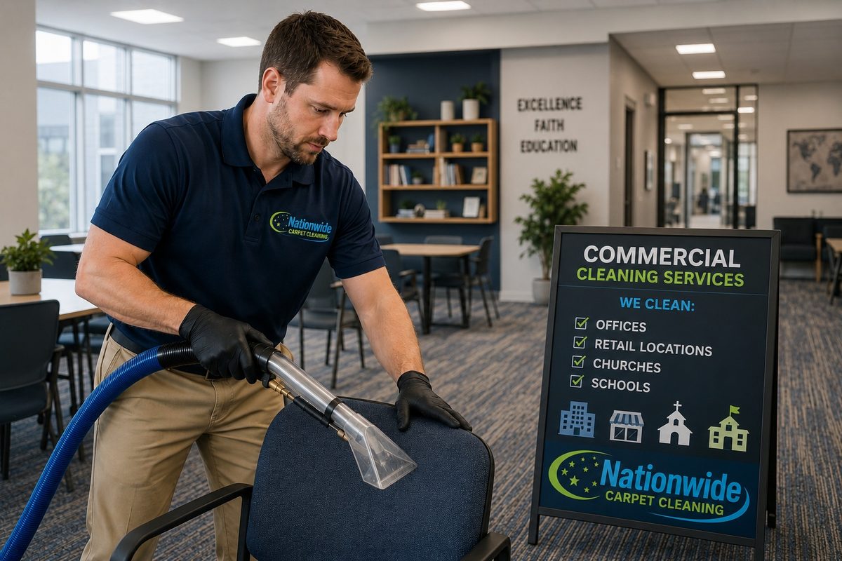 Commercial cleaning services for offices, retail, schools and churches in the CSRA